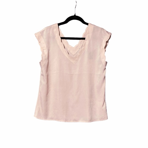Express v neck sleeveless blouse Pink Medium - Picture 1 of 5